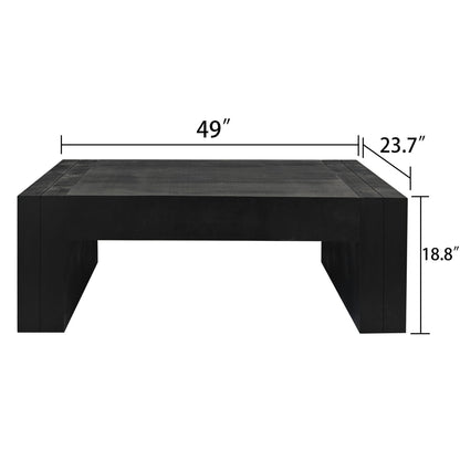 Minimalist Rectangular Center Table For Living Room