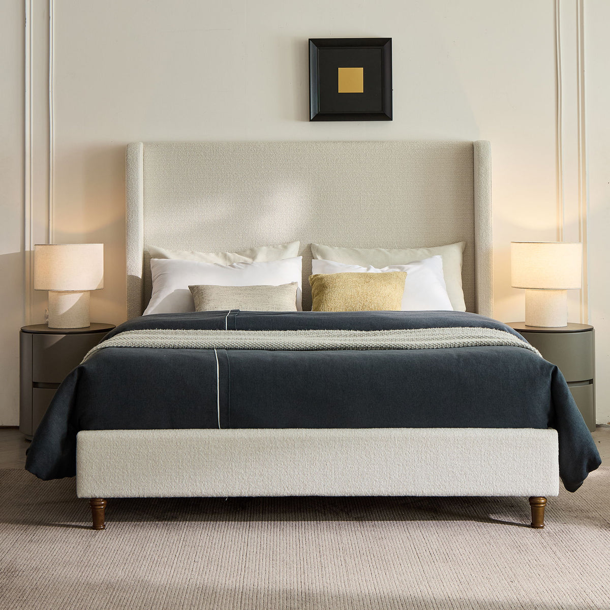 Harper - Tall Headboard Upholstered Bed With Elegant Simplicity