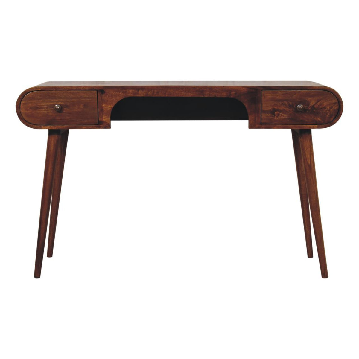 London - Arch Writing Desk - Dark Brown